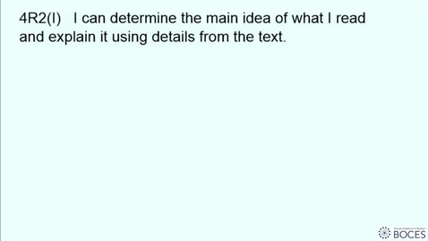 Thumbnail for 4R2: Identifying The Main Idea