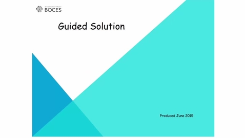 Thumbnail for Topic A1: Solution 1