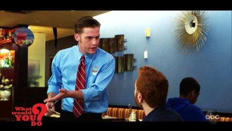 Thumbnail for A waiter is rude and dismissive to a deaf man at a restaurant | WWYD