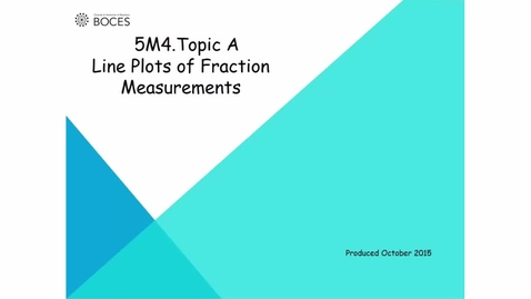 Thumbnail for Topic A Tutorial: Line Plots Of Fraction Measurements