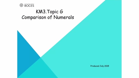 Thumbnail for Topic G Tutorial: Comparison Of Numerals