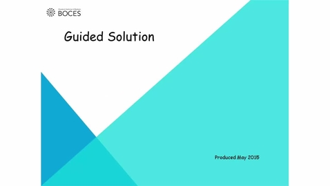 Thumbnail for Topic C: Solution 1