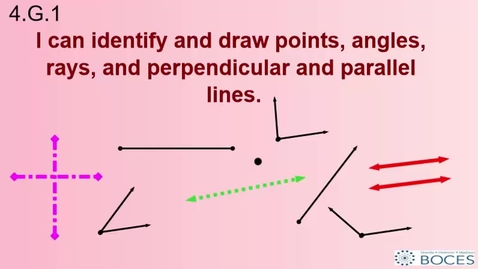 Thumbnail for entry Ny-4.G.1 Points, Angles, Rays, Perpendicular And Parallel Lines