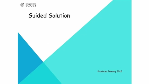 Thumbnail for Topic A2: Solution 1