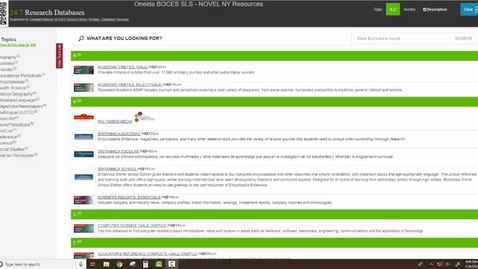 Thumbnail for Unit 6 Lesson 3 Locating a Database Article