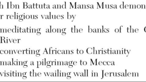 Thumbnail for Global History: June 2011 - Question 10