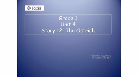 Thumbnail for Story 12 Skills Read Aloud: The Ostrich