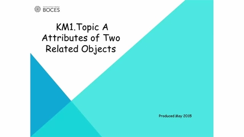 Thumbnail for Topic A Tutorial: Attributes Of Two Related Objects