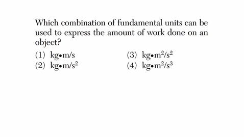 Thumbnail for Physics: June 2015 - Question 42