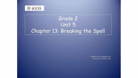 Thumbnail for Chapter 13 Skills Read Aloud: Breaking The Spell