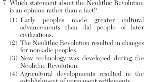 Thumbnail for Global History: June 2011 - Question 7