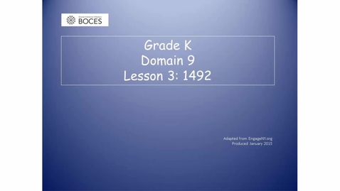 Thumbnail for Lesson 3 Read Aloud Video: 1492