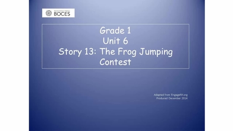 Thumbnail for Story 13 Skills Read Aloud: The Frog Jump