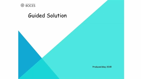 Thumbnail for Topic A: Solution 2