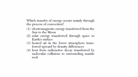 Thumbnail for Earth Science: August 2013 - Question 14