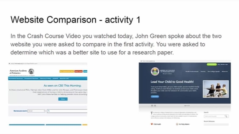 Thumbnail for Unit 3 Lesson 7 Pediatric Comparison