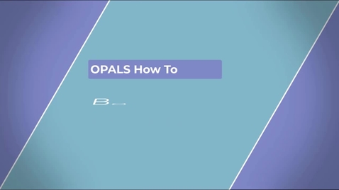 Thumbnail for How to Book an Item in OHM BOCES SLS OPALS System