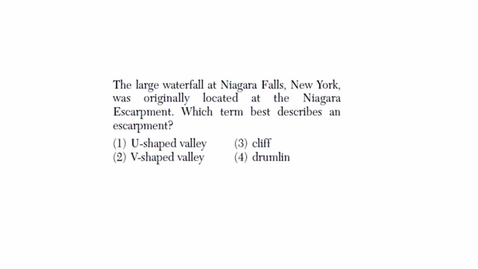 Thumbnail for Earth Science: August 2013 - Question 21