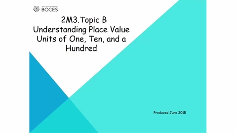Thumbnail for Topic B Tutorial: Understanding Place Value Units Of One, Ten And A Hundred