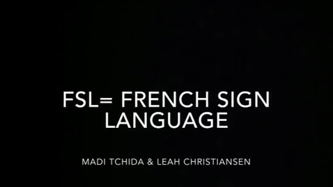 Thumbnail for ASL vs. French sign language