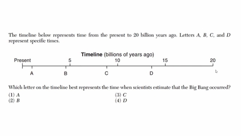 Thumbnail for Earth Science: June 2015 - Question 18