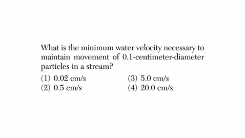 Thumbnail for Earth Science: June 2015 - Question 14
