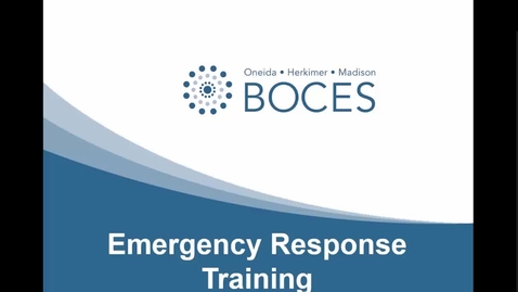 Thumbnail for entry Emergency Response Training