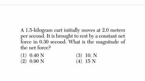 Thumbnail for Physics: June 2015 - Question 7