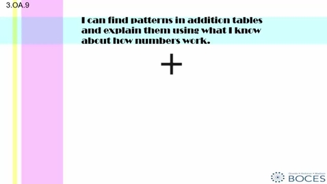 Thumbnail for Ny-3.Oa.9 Finding Patterns In Addition Tablles