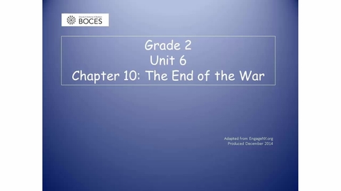 Thumbnail for Chapter 10 Skills Read Aloud: The End Of The War