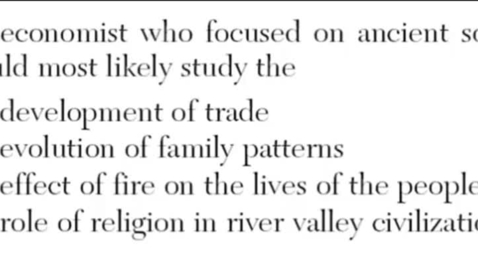 Thumbnail for Global History: June 2011 - Question 3