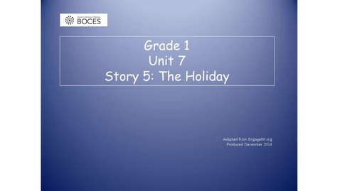 Thumbnail for Story 5 Skills Read Aloud: The Holiday