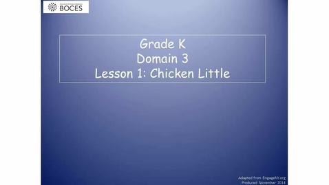 Thumbnail for Lesson 1 Read Aloud Video: Chicken Little