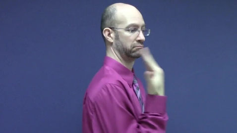 Thumbnail for ASL Vocabulary - Past Tense