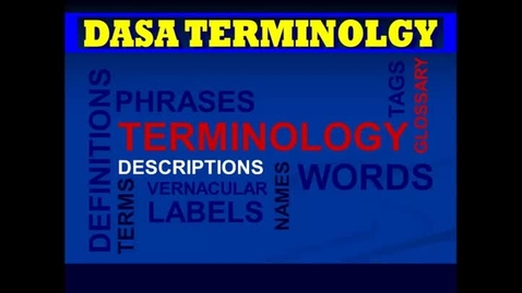 Thumbnail for entry TERMINOLOGY