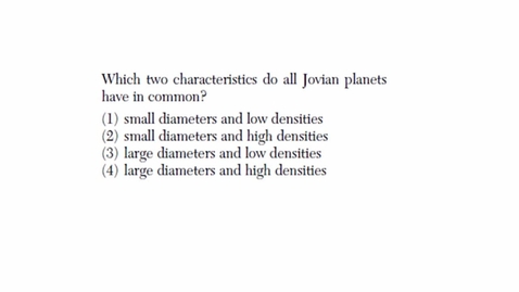 Thumbnail for Earth Science: August 2013 - Question 1