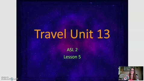 Thumbnail for ASL 2- Travel