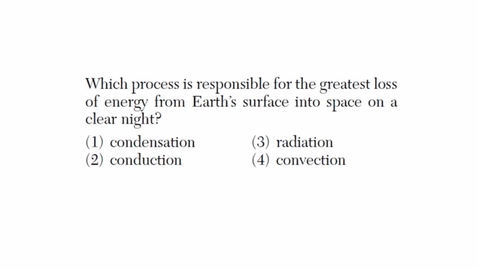 Thumbnail for Earth Science: June 2015 - Question 17