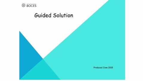 Thumbnail for Topic A1: Solution 2