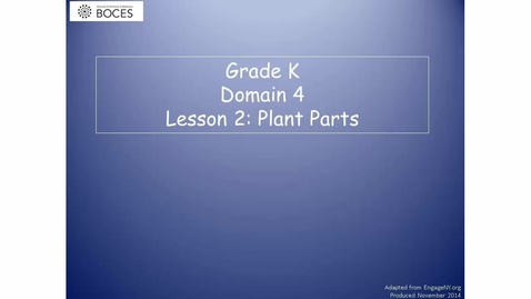 Thumbnail for Lesson 2 Read Aloud Video: Plant Parts