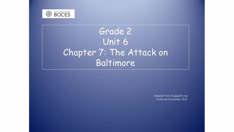 Thumbnail for Chapter 7 Skills Read Aloud: The Attack On Baltimore
