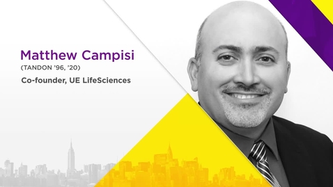 Thumbnail for entry NYU Alumni Changemakers 2019: Matthew Campisi (TANDON ’96, ’20)