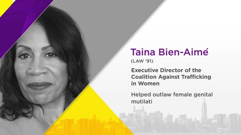 Thumbnail for entry NYU Alumni Changemakers 2019: Taina Bien-Aimé (LAW ’91)