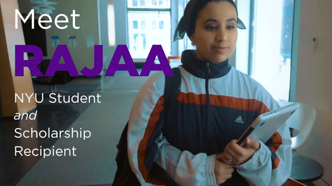 Thumbnail for Meet Rajaa: NYU Student &amp; Scholarship Recipient