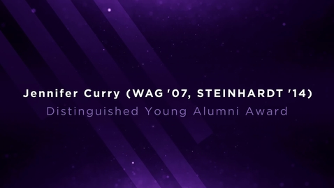 Thumbnail for NYU Alumni Awards 2023: Jennifer Curry  (WAG ’07, STEINHARDT ’14)
