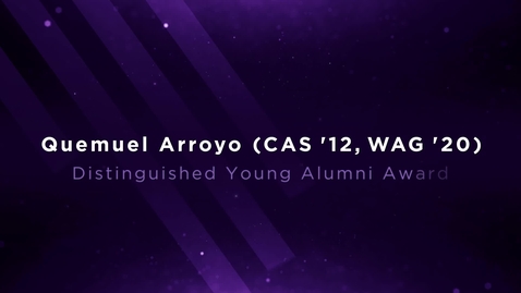 Thumbnail for entry NYU Alumni Awards 2023: Quemuel Arroyo (CAS ’12, WAG ’20)