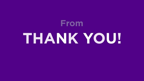 Thumbnail for Thank You, Violet Volunteers!
