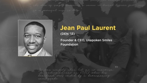 Thumbnail for entry NYU Alumni Changemaker: Jean Paul Laurent (DEN ’13)