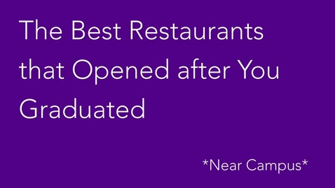 Thumbnail for entry Top Five Restaurants near Washington Square