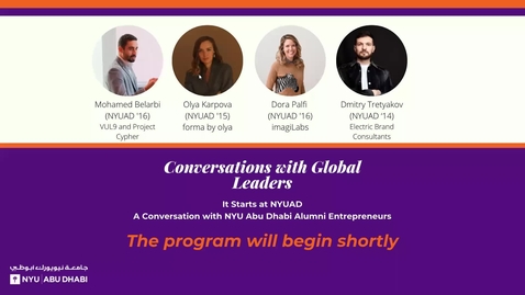 Thumbnail for Conversations with Global Leaders: It Starts at NYUAD